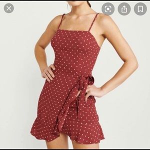 Abercrombie Red Wrap Dress